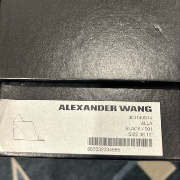 Alexander Wang Alla Women’s Black Shoe Size 38 1/2 (8 1/2) barely worn - Picture 8 of 8